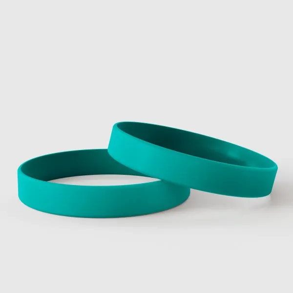 Teal Rubber Bracelets Cheap Personalized Wristband Plain Black