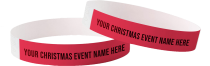 Christmas Tyvek Wristbands available in Ireland