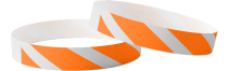 Plain Tyvek Stripey Orange