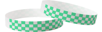 Plain Tyvek Checked Green