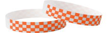 Plain Tyvek Checked Orange