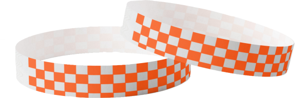 Plain Tyvek Checked Orange