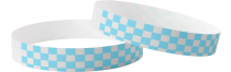 Plain Tyvek Checked Blue