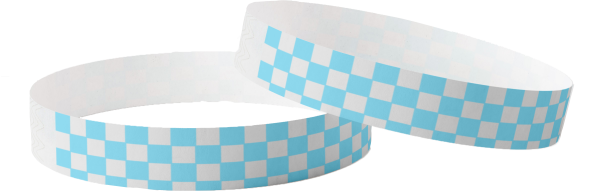 Plain Tyvek Checked Blue