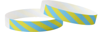 Plain Tyvek Stripey Blue and Yellow
