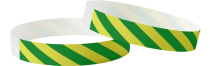 Plain Tyvek Stripey Green and Yellow
