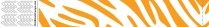 Plain Tyvek Zebra Orange Wristbands