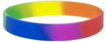 Plain Rainbow Silicone Wristbands in Ireland