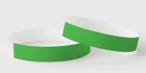 Tyvek Neon Green Wristbands