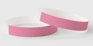 Tyvek Neon Pink Wristbands