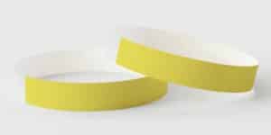 Tyvek Neon Yellow Wristbands