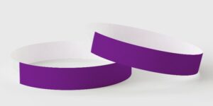 Tyvek Purple Wristbands
