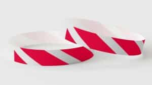 Stripey Red wristbands
